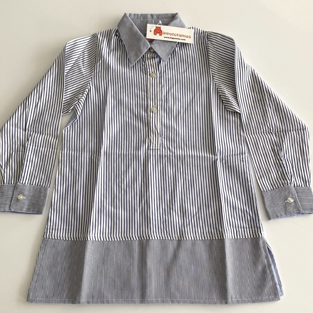 Shirt Dress Stripes Girls New